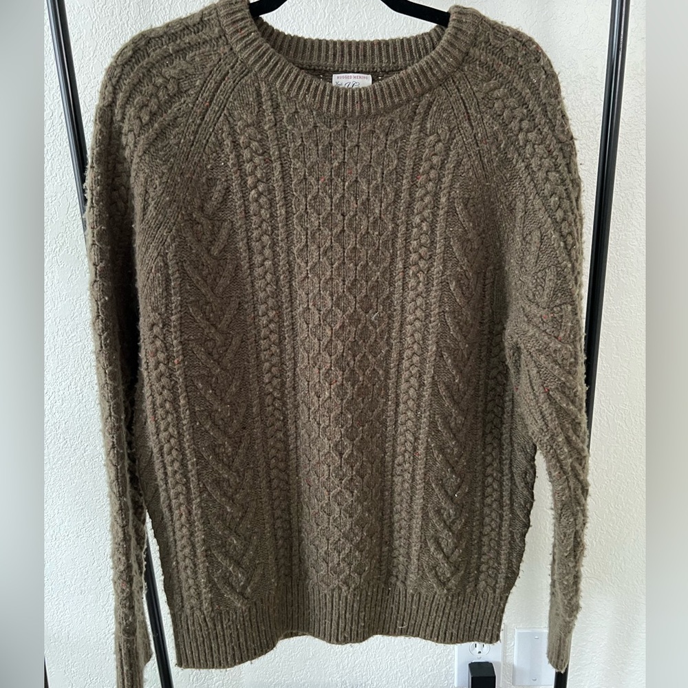 Men’s J Crew Green Wool Sweater